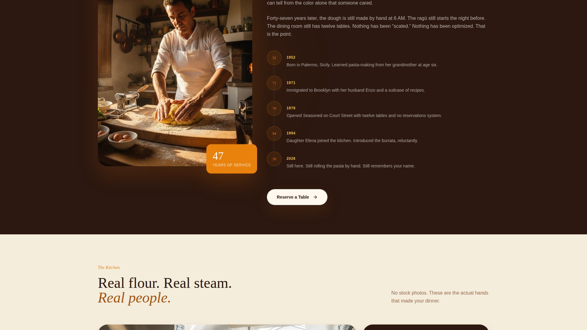 Seasoned - Authentic Restaurant Landing Page Template