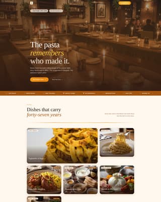 Seasoned - Authentic Restaurant Landing Page Template