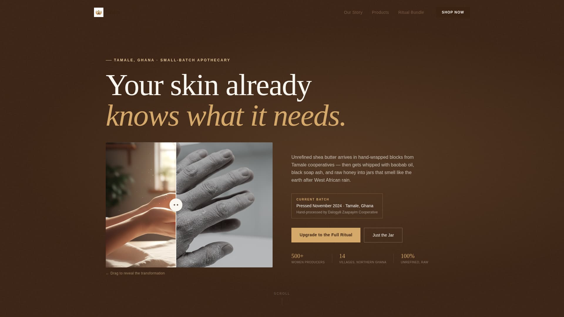 Shea - Artisan Apothecary Landing Page Template