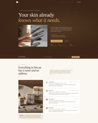 Shea - Artisan Apothecary Landing Page Template