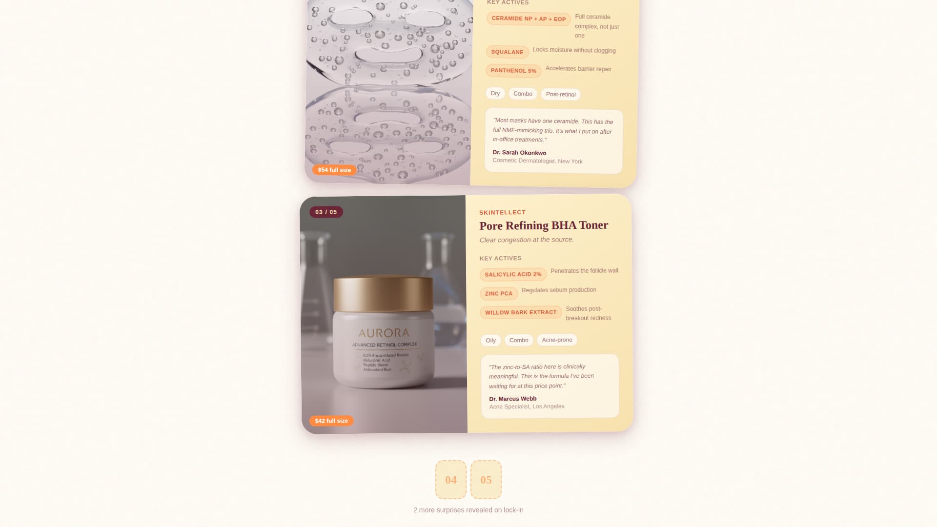 Glow - Dermatologist-Curated Skincare Landing Page Template