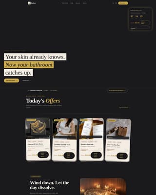 Lather - Luxurious Bath Products Landing Page Template