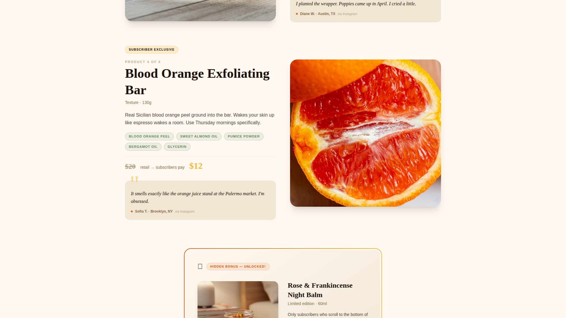 Lather - Artisan Bath Products Landing Page Template