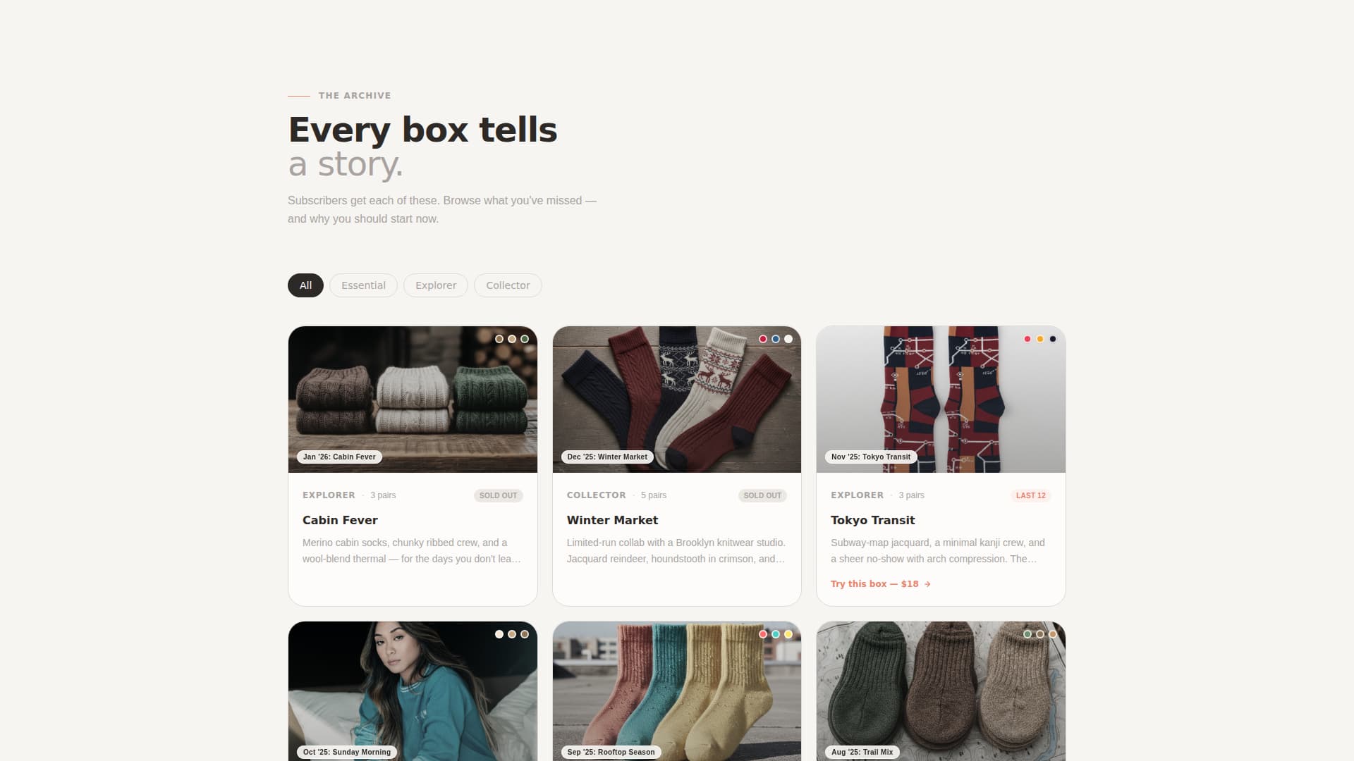 Drawer - Curated Subscription Landing Page Template