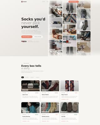 Drawer - Curated Subscription Landing Page Template