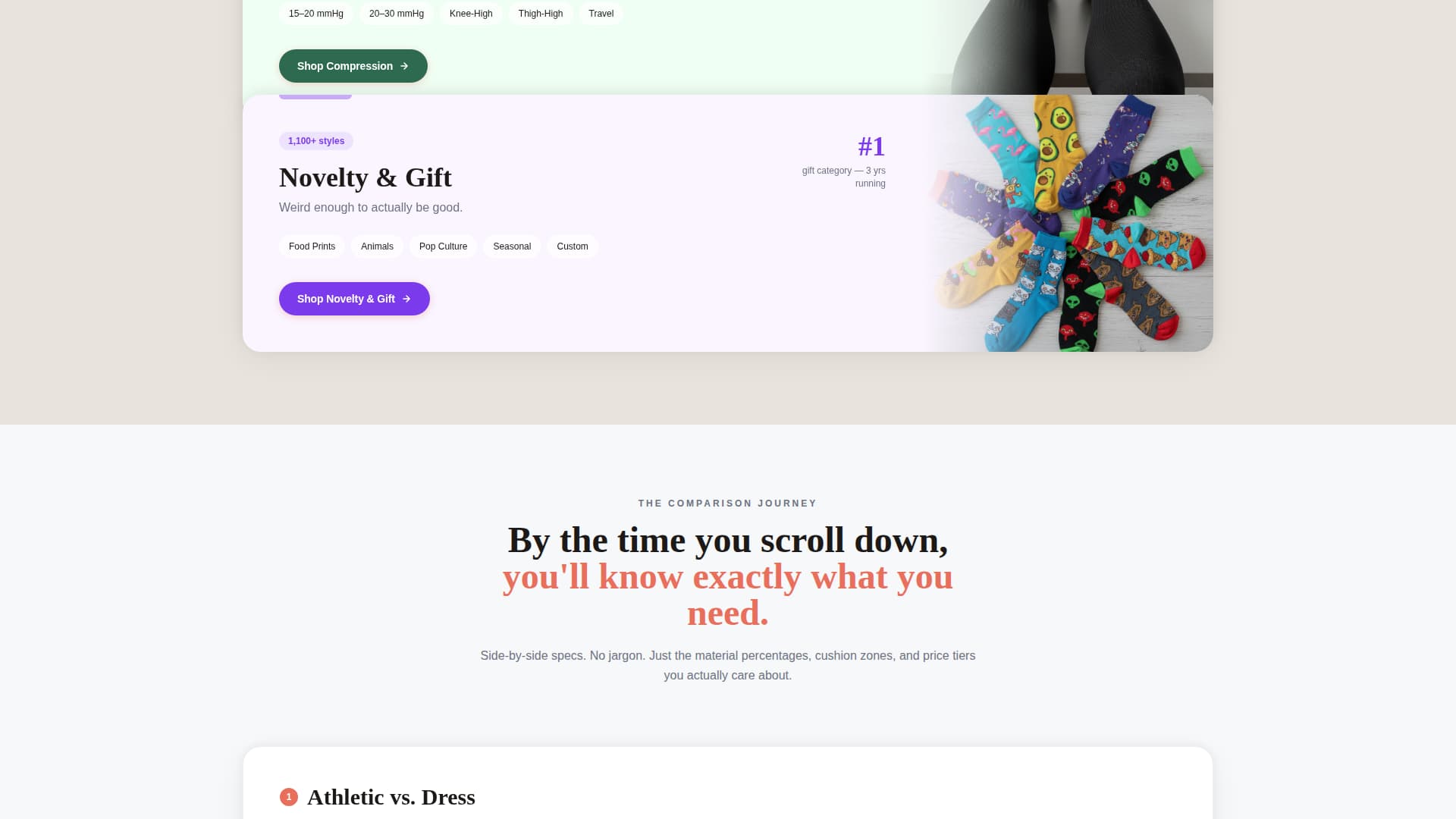 Weave - Discover Hosiery Landing Page Template