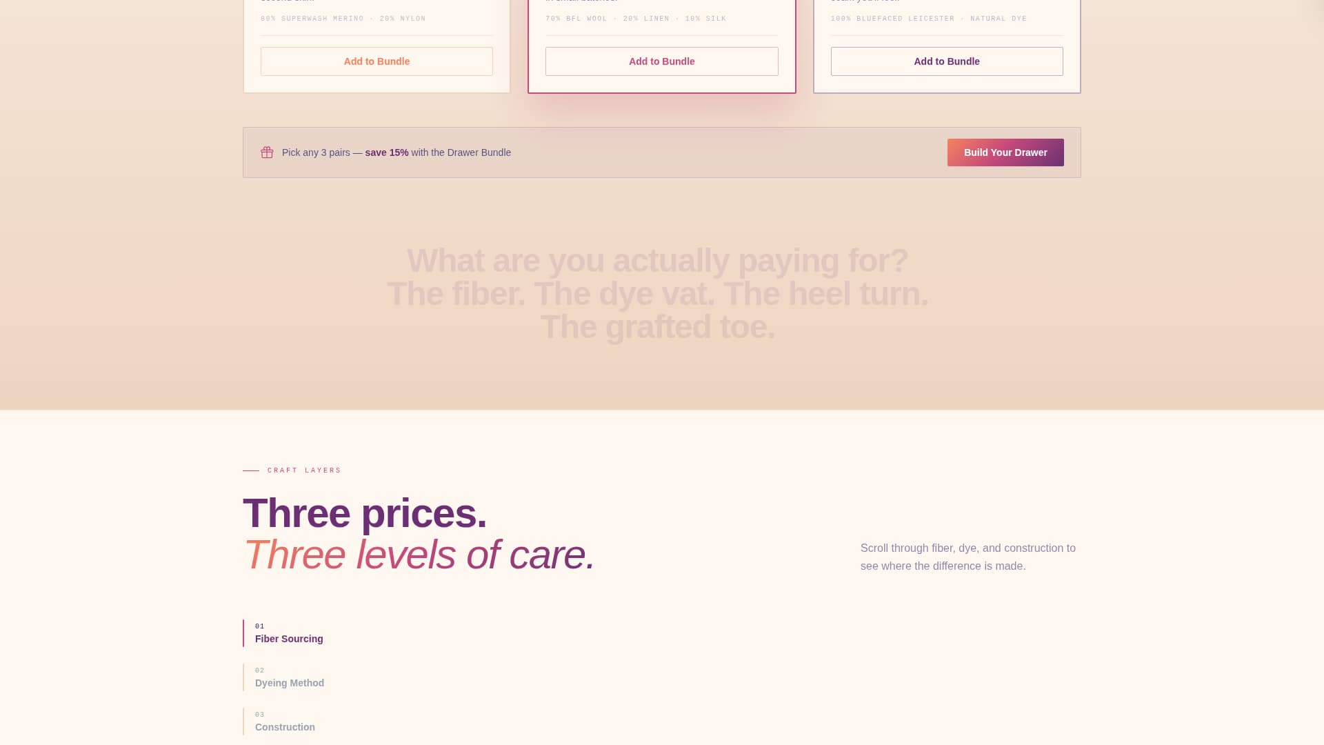 Darn - Artisan Hosiery Landing Page Template