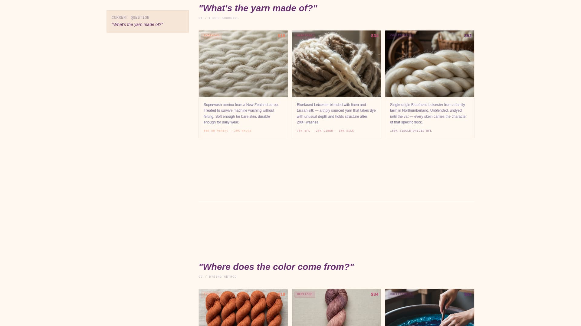 Darn - Artisan Hosiery Landing Page Template