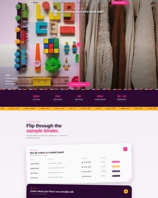 Weave - Bold Hosiery Landing Page Template