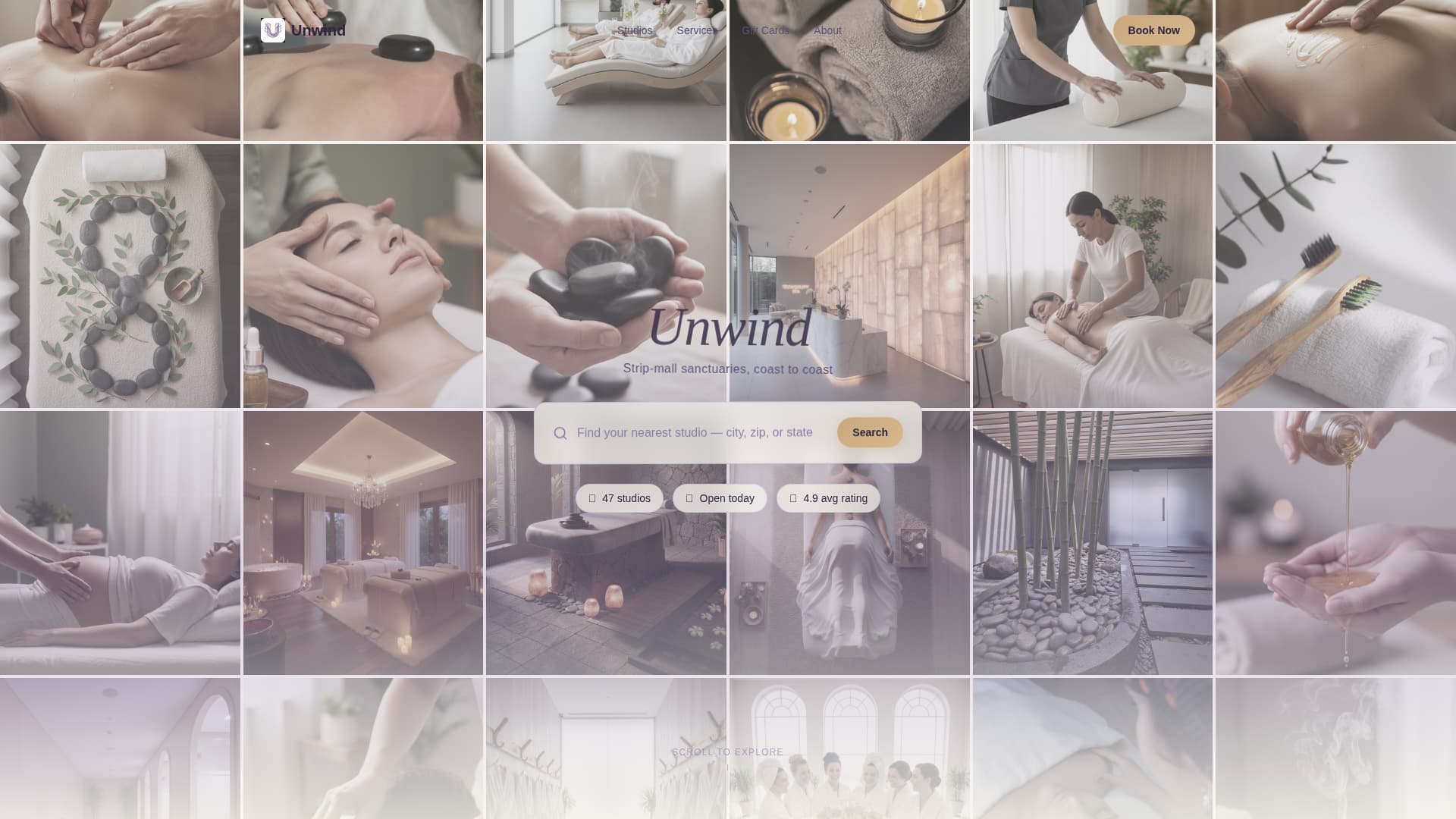 Unwind - Serene Spa Landing Page Template