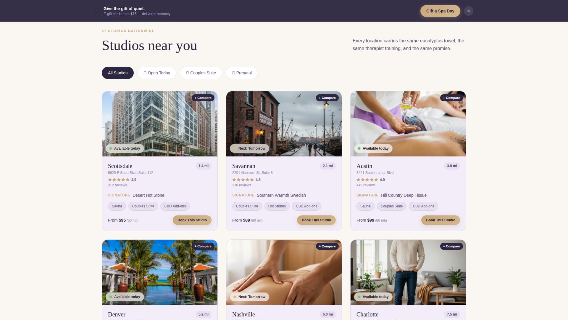 Unwind - Serene Spa Landing Page Template