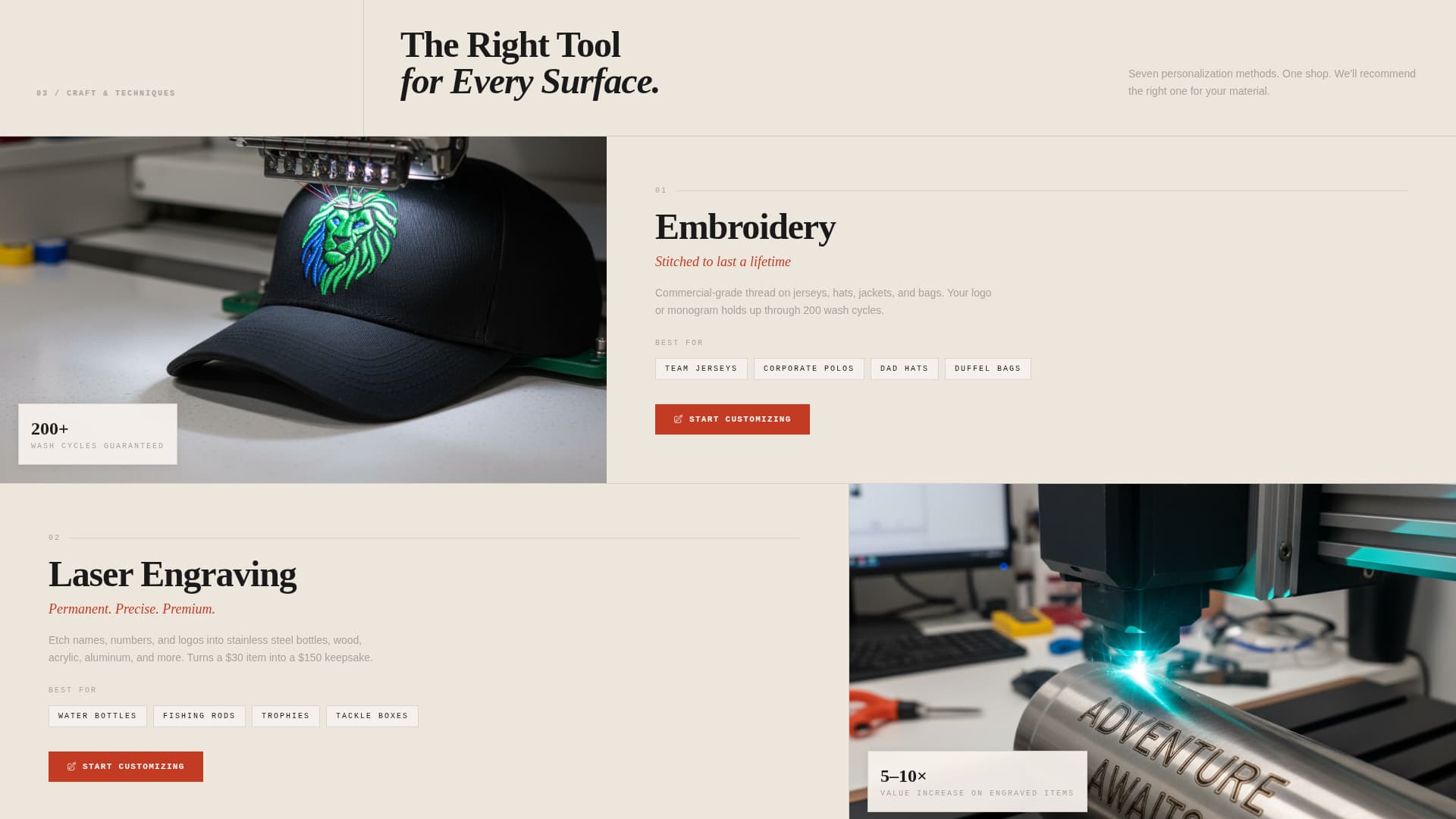 Outfitter - Bold Personalization Landing Page Template