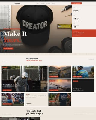 Outfitter - Bold Personalization Landing Page Template