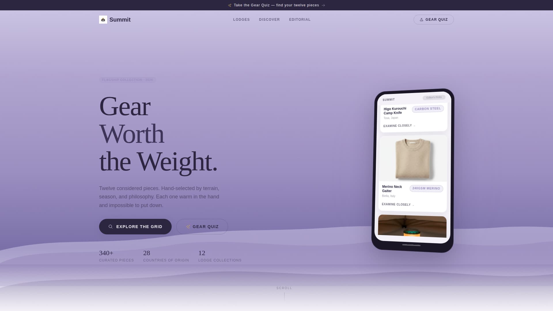 Summit - Premium Outdoor Landing Page Template