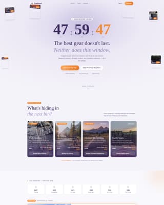 Trailhead - Dynamic Outdoor Gear Landing Page Template