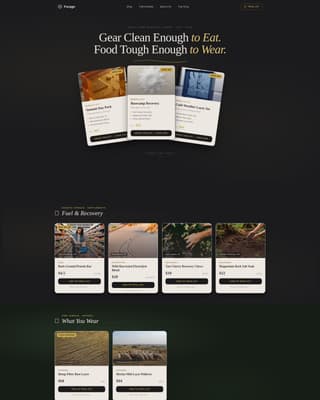Forage - Rugged Outdoor Landing Page Template