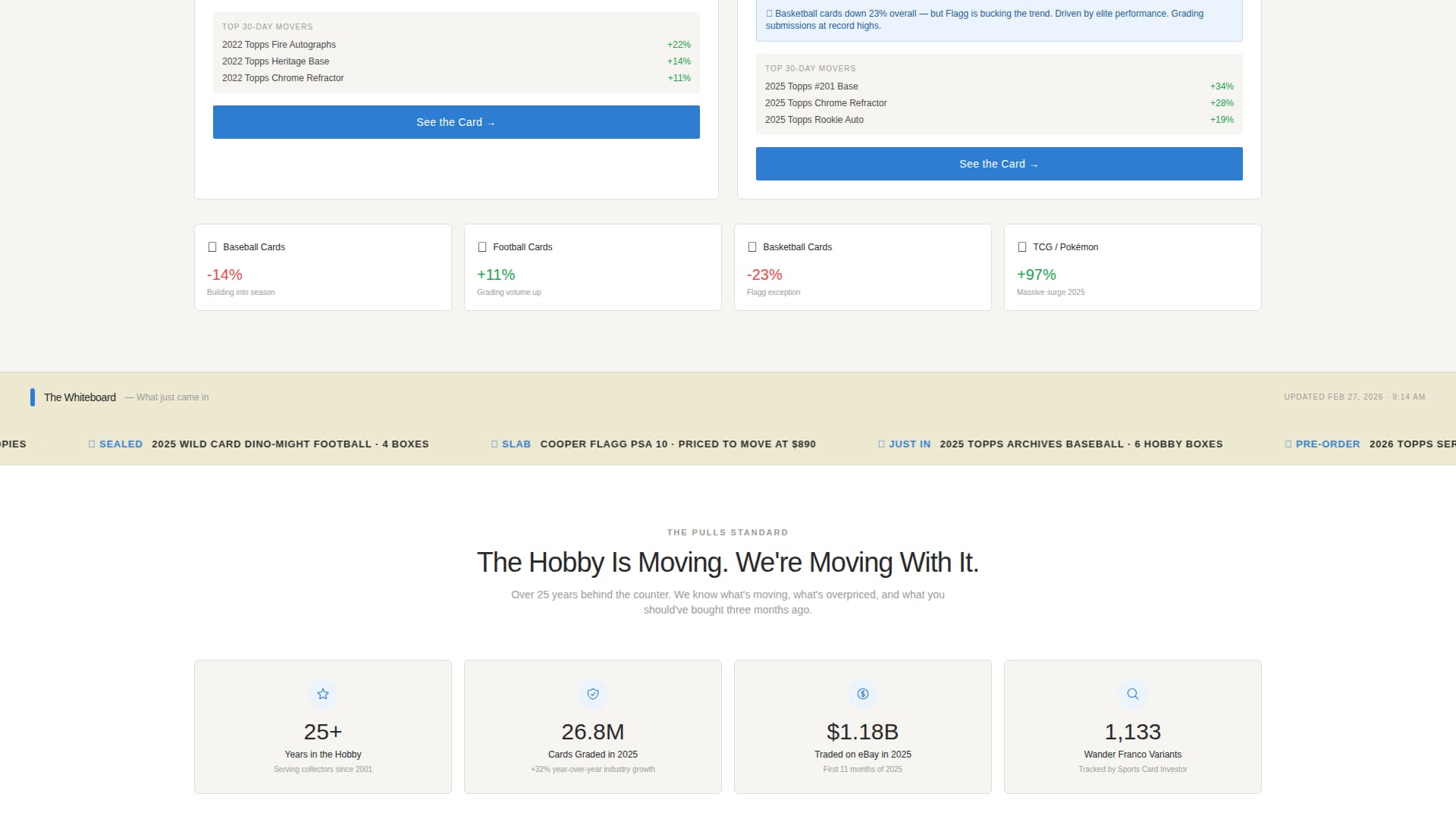 Pulls - Modular Collectibles Landing Page Template