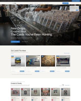 Pulls - Modular Collectibles Landing Page Template