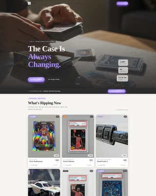 Pulls - Exclusive Collectibles Landing Page Template