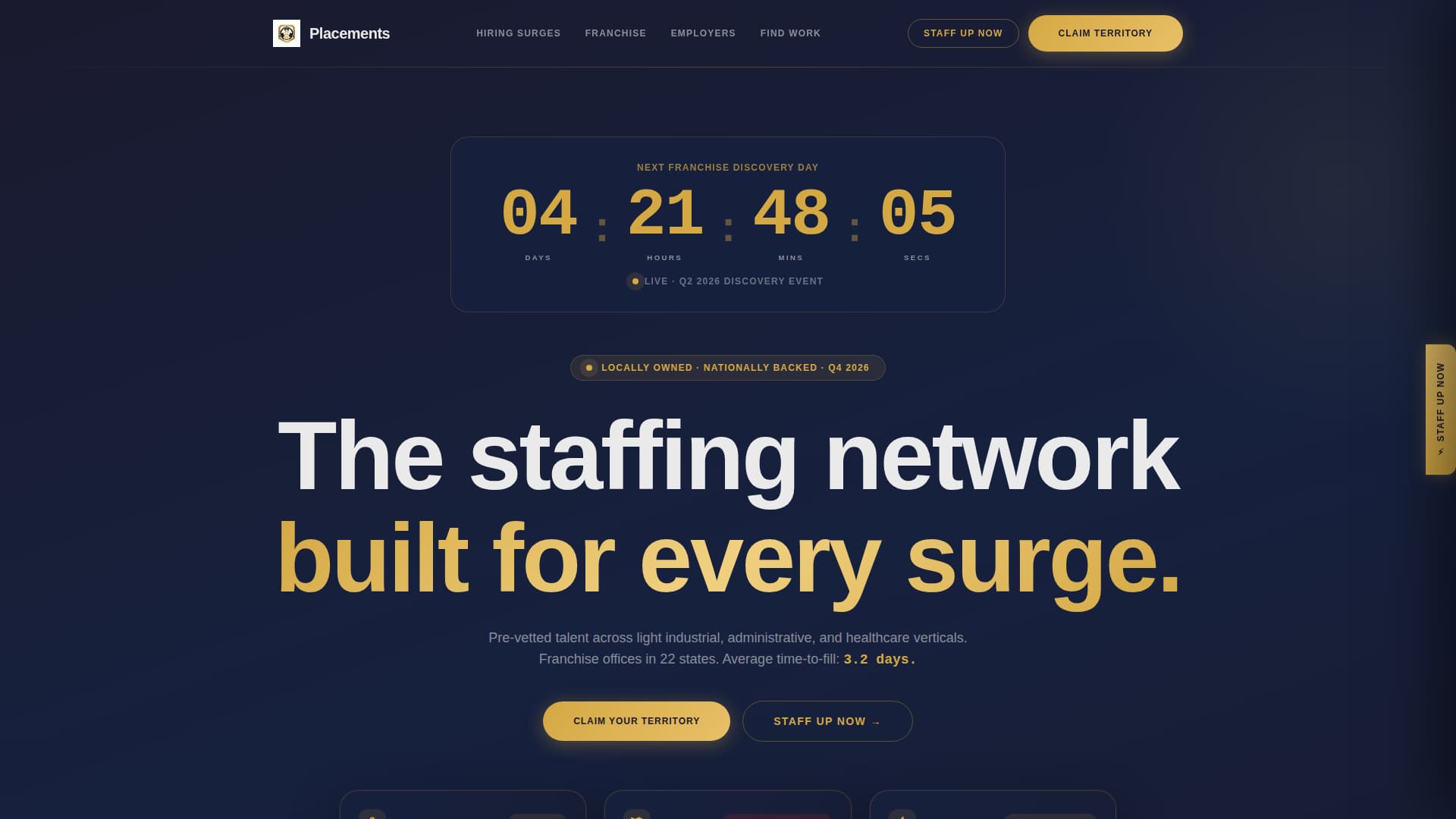 Placements - Authoritative Staffing Landing Page Template