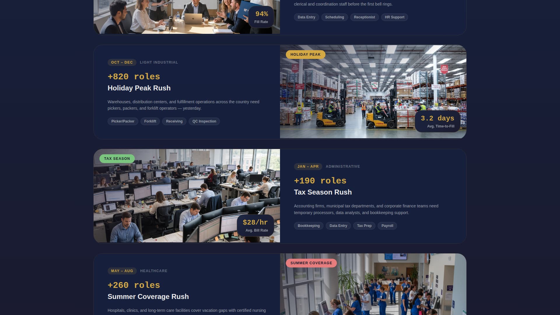 Placements - Authoritative Staffing Landing Page Template