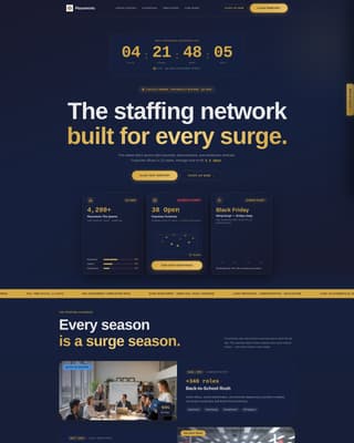 Placements - Authoritative Staffing Landing Page Template