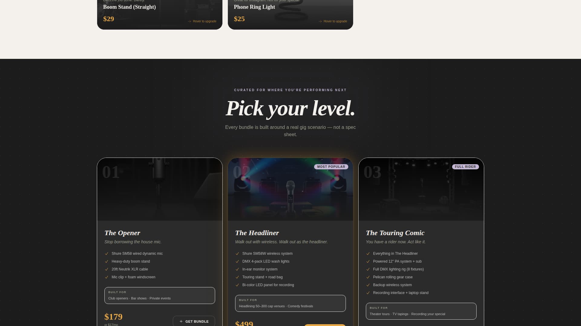 Punchline - Bold Comedy Supply Landing Page Template