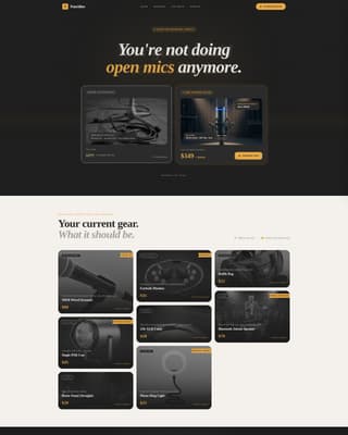 Punchline - Bold Comedy Supply Landing Page Template