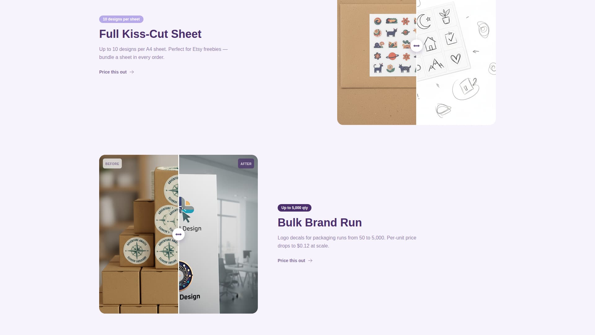 Peel - Vibrant Stickers Landing Page Template