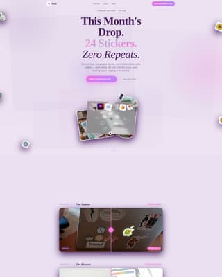 Peel - Irresistible Stickers Landing Page Template