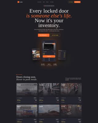 Locker - Thrilling Storageauction Landing Page Template
