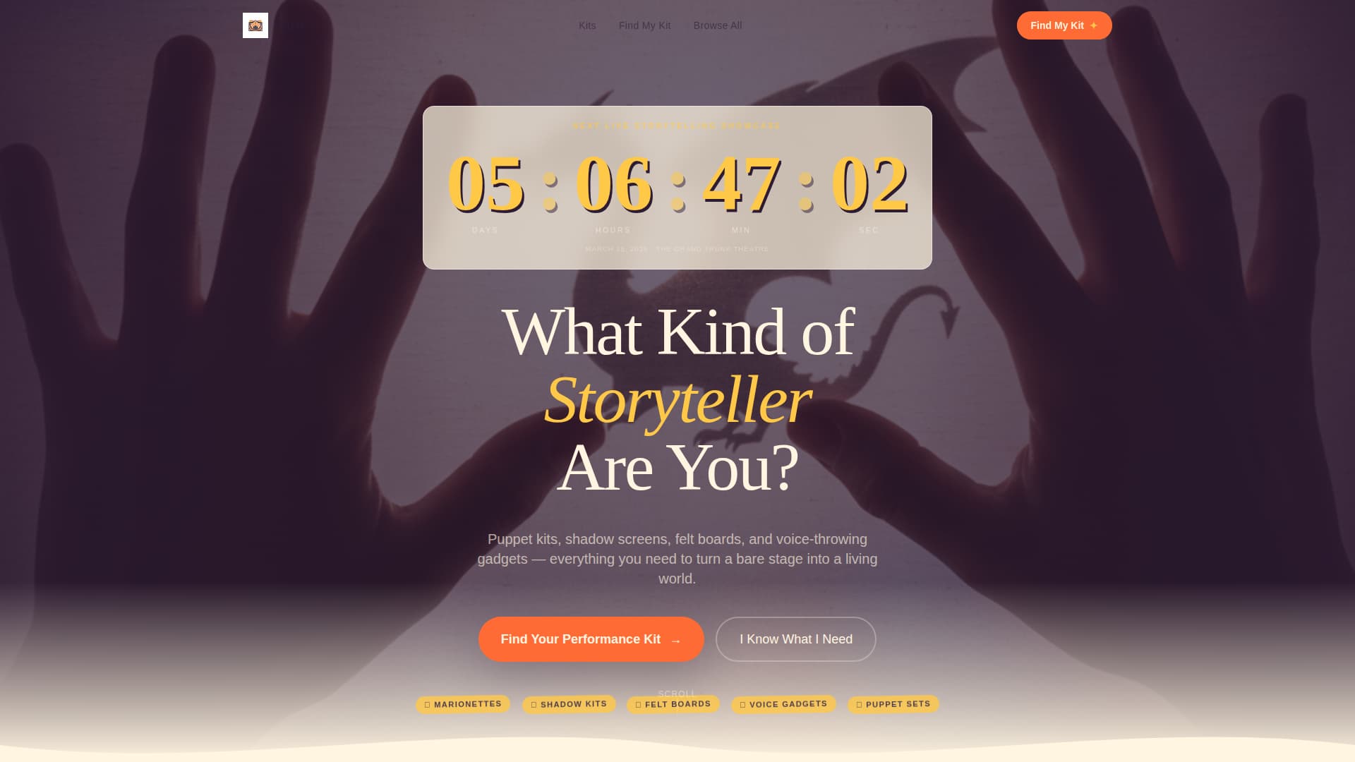 Yarn - Enchanting Storytelling Landing Page Template