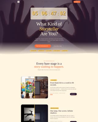 Yarn - Enchanting Storytelling Landing Page Template
