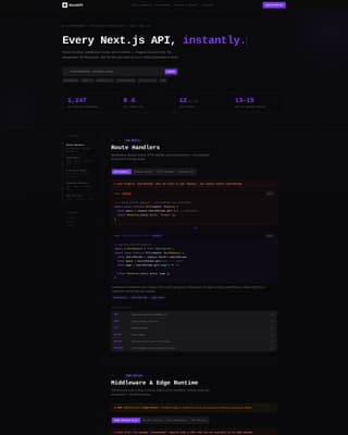 Nextapi - Powerful Developer API Landing Page Template