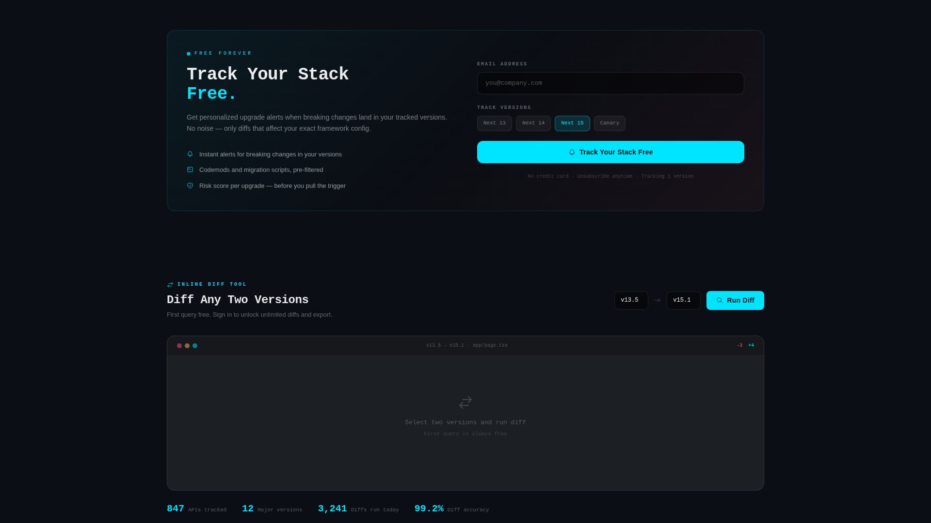 Changelog - Intelligent Nextjs Landing Page Template