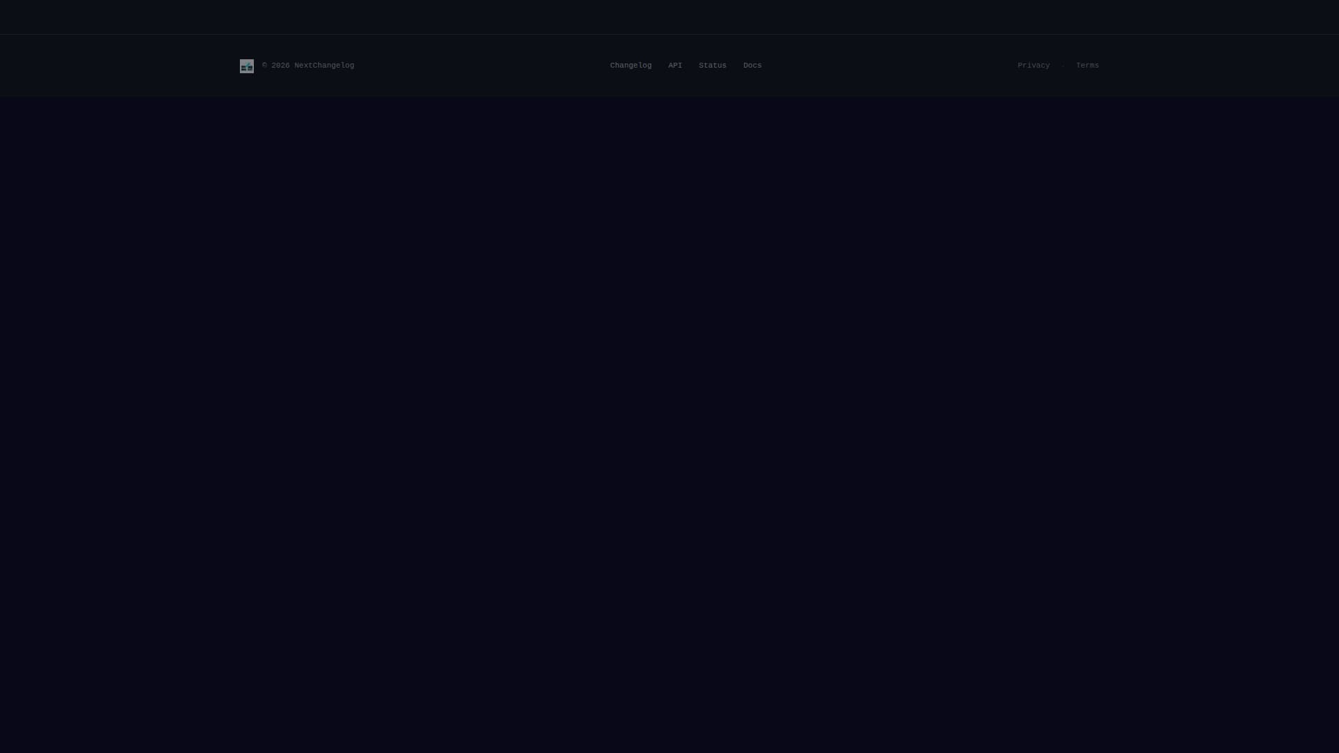 Changelog - Intelligent Nextjs Landing Page Template