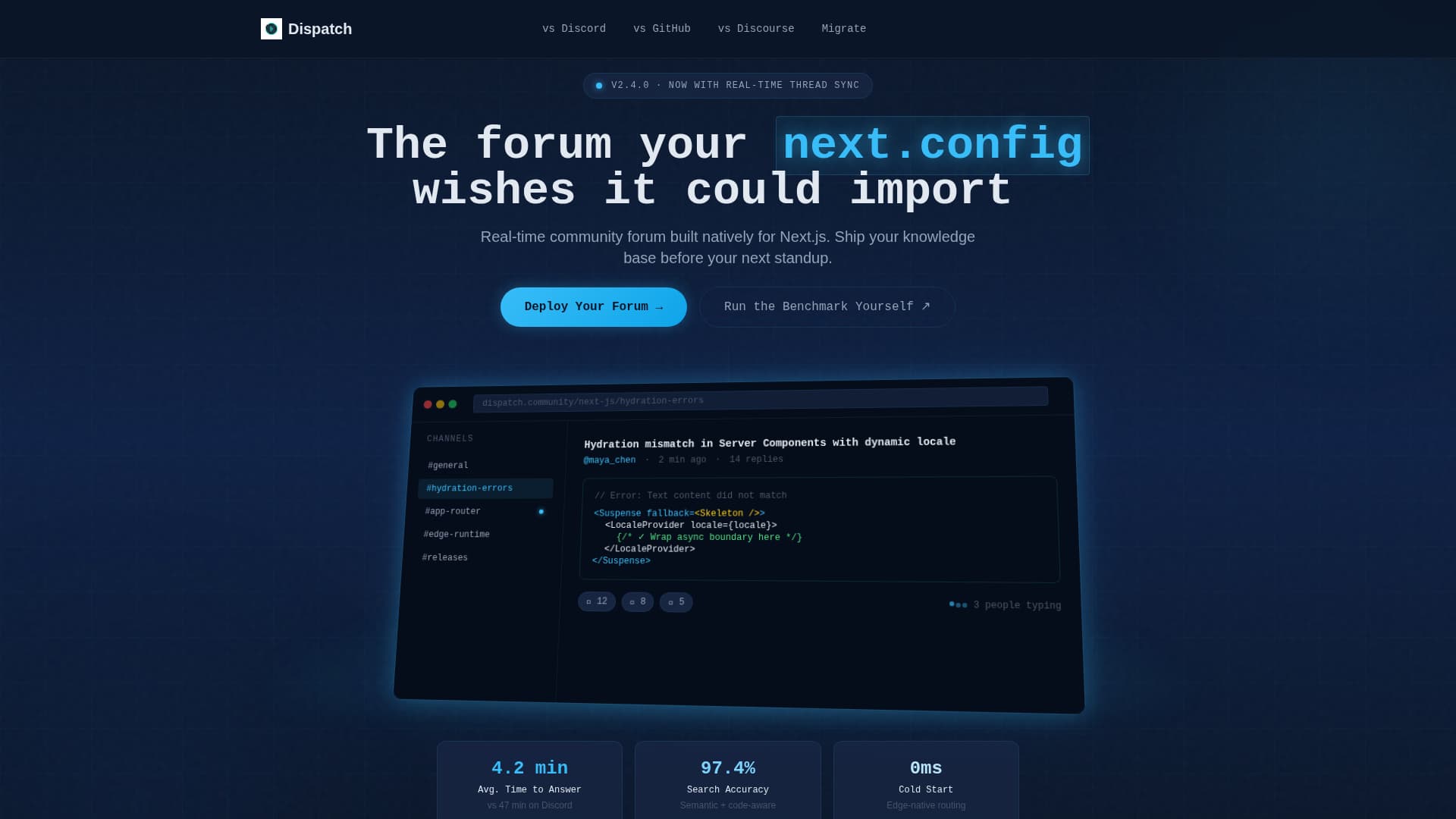 Next.js - Modern Community Landing Page Template