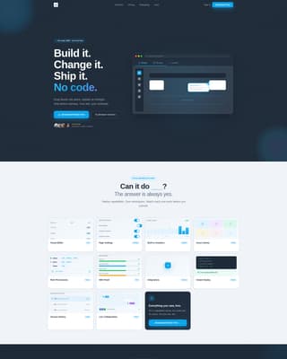 No-Code Enterprise Software Complete Professional Website Template