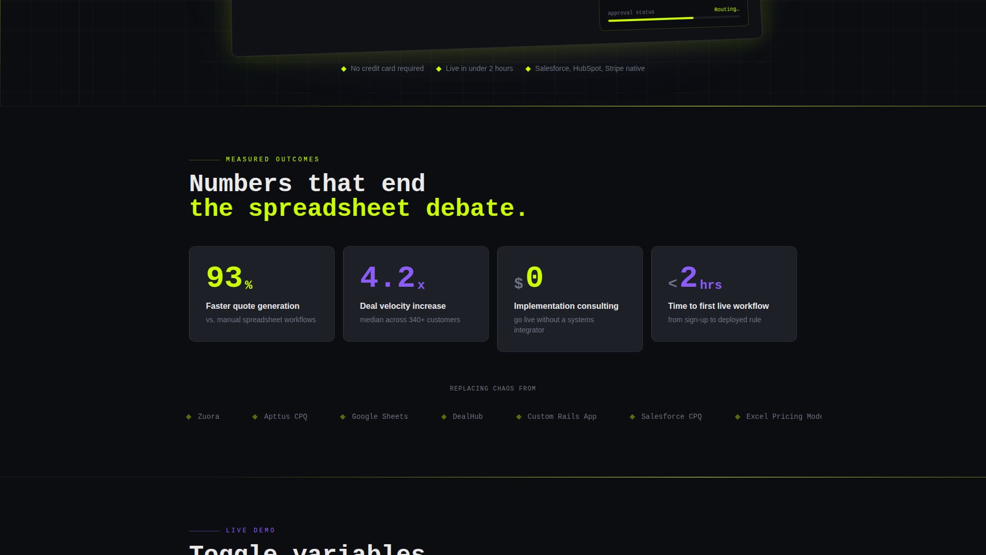 Quoteflow - Powerful CPQ Landing Page Template