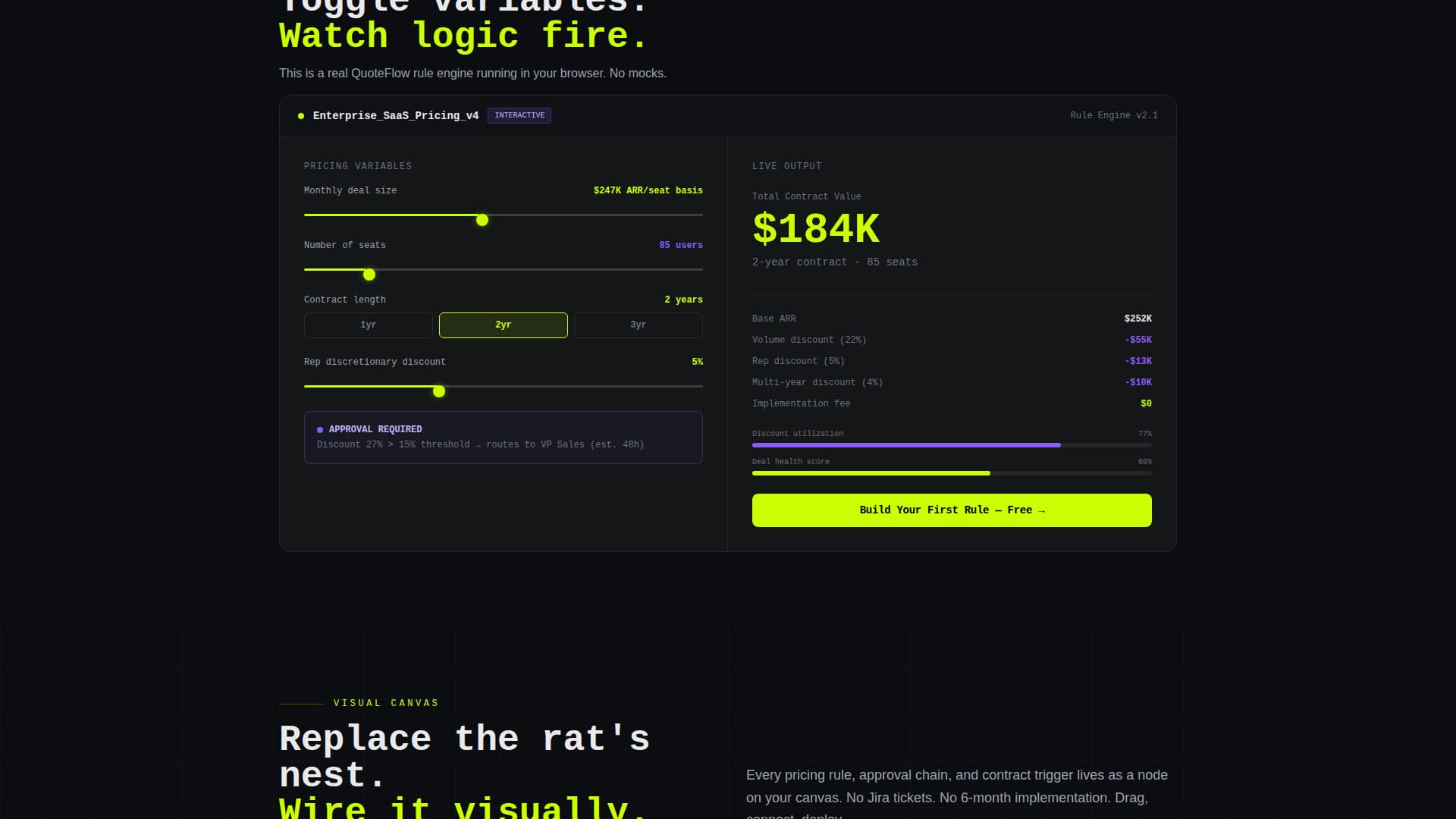 Quoteflow - Powerful CPQ Landing Page Template