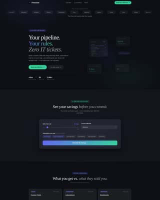 No-Code Enterprise Software Specialist Cost Calculator Website Template