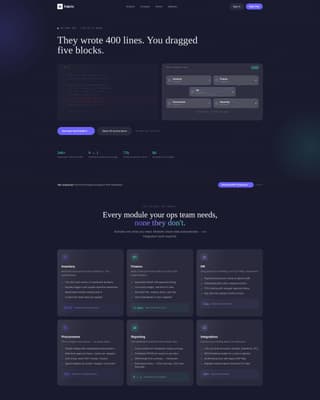 No-Code Enterprise Software Professional Website Template