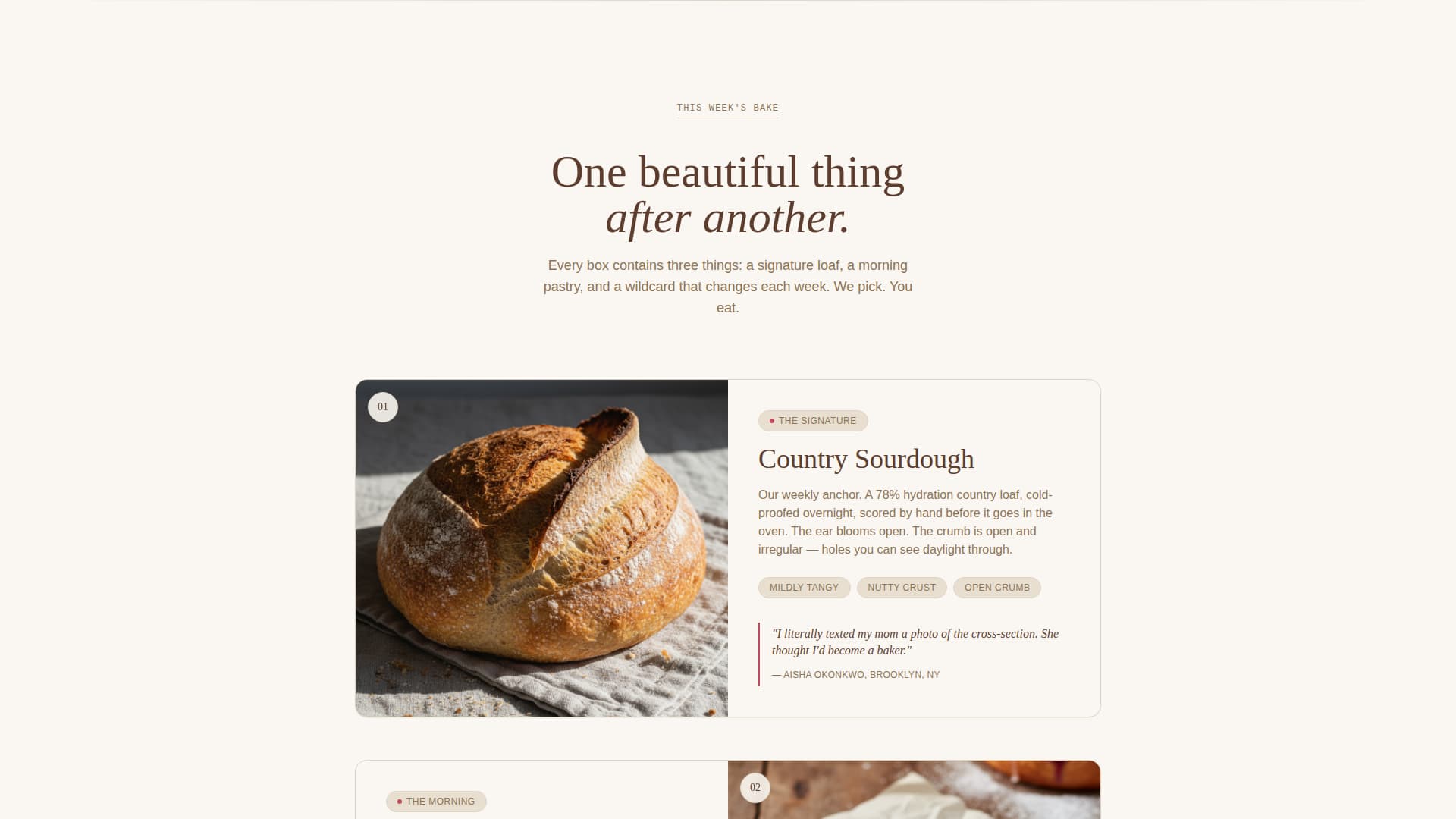 Crust — Heritage Wood-Fired Bakery Landing Page Template