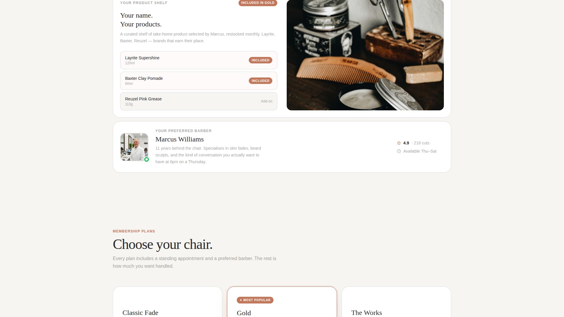 Subscription-Based Business Specialist Booking Website Template