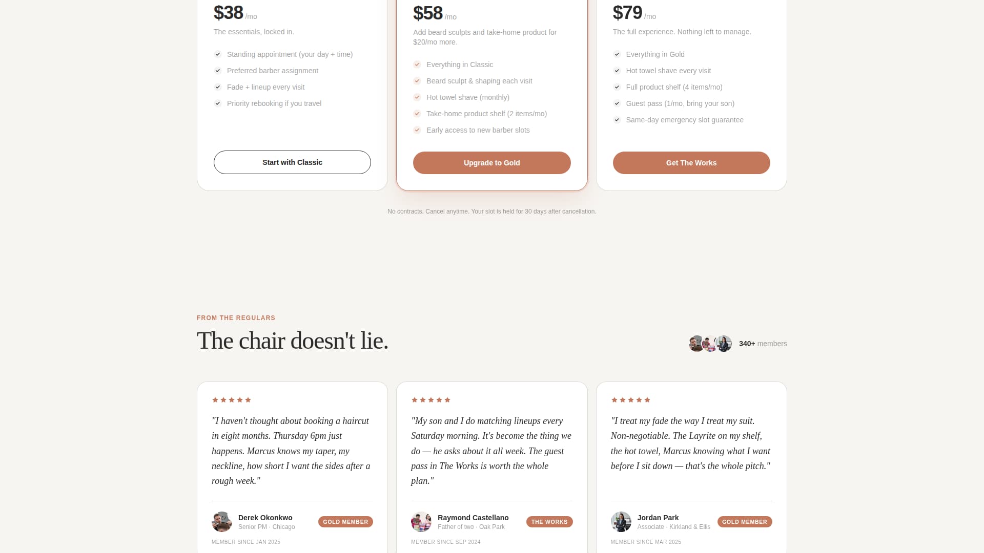 Subscription-Based Business Specialist Booking Website Template