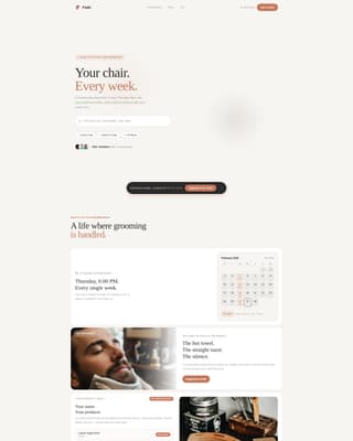 Subscription-Based Business Specialist Booking Website Template