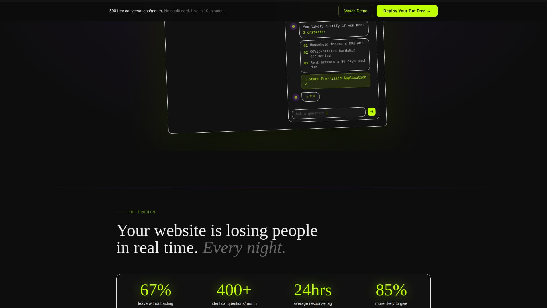AI for Nonprofit Professional Website Template