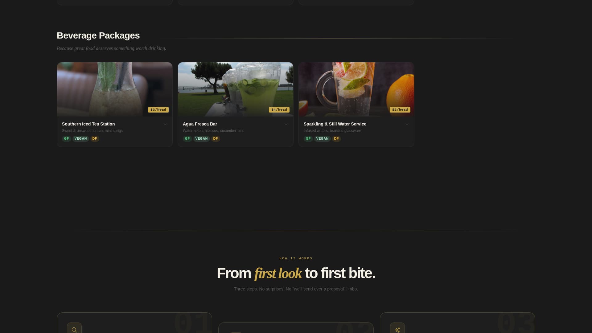 Spread - Seasonal Catering Landing Page Template