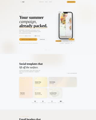Shelf - Seasonal E-commerce Landing Page Template