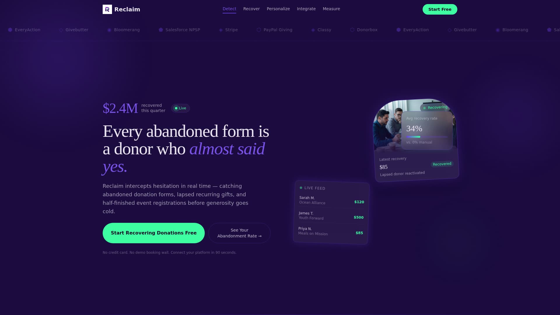 Nonprofit Email Marketing Directory Website Template